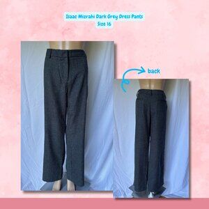VGUC Isaac Mizrahi Dark Grey Dress Pants | Size 16